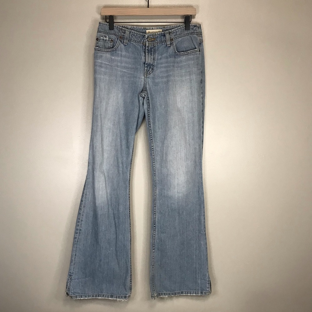 BKE Denim Sassy Long Wide Leg Flare Jeans